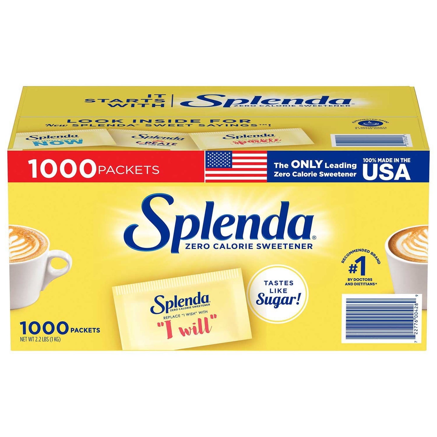 Splenda Zero Calorie Sweetener Packets – 1000-Count Value Pack