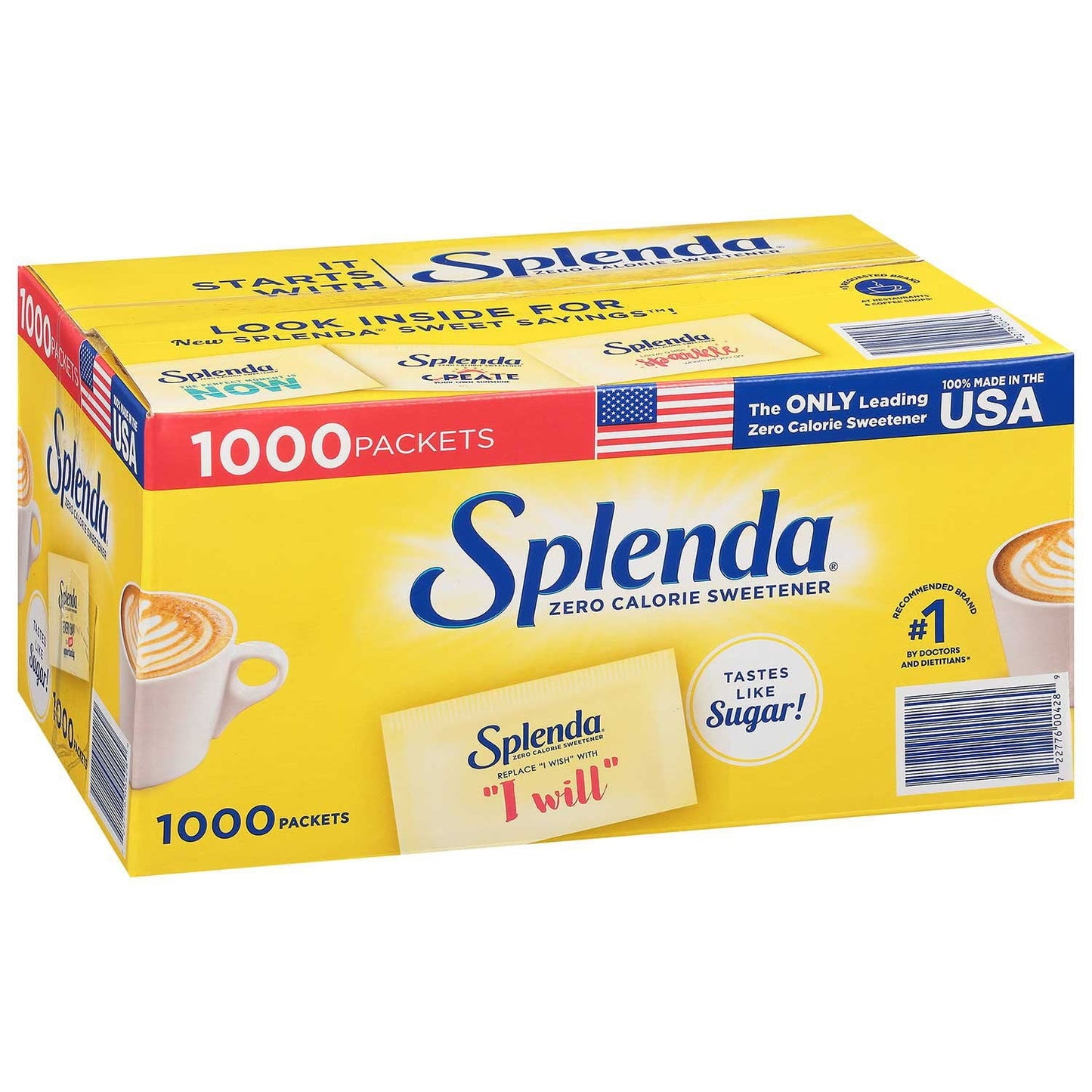 Splenda Zero Calorie Sweetener Packets – 1000-Count Value Pack
