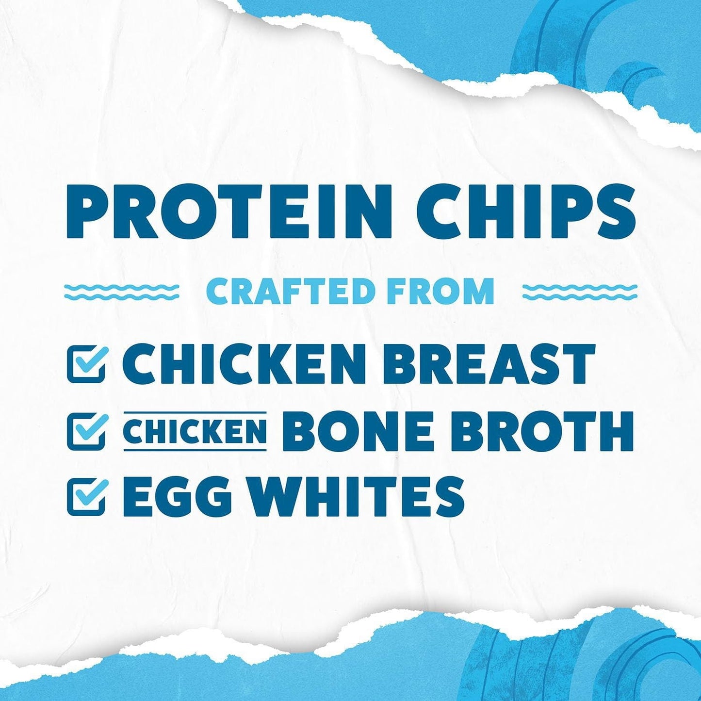 WILDE Sea Salt & Vinegar Protein Chips – 13 g Protein per Bag, 8-Pack