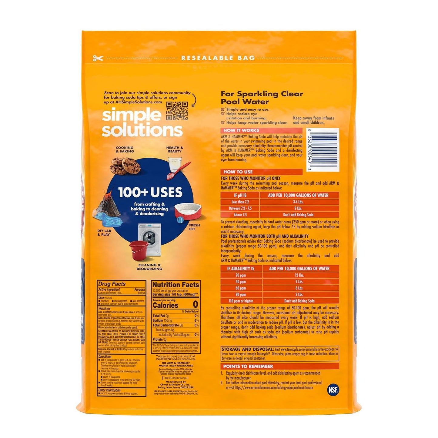 Arm & Hammer Pure Baking Soda – 13.5 lb Bag