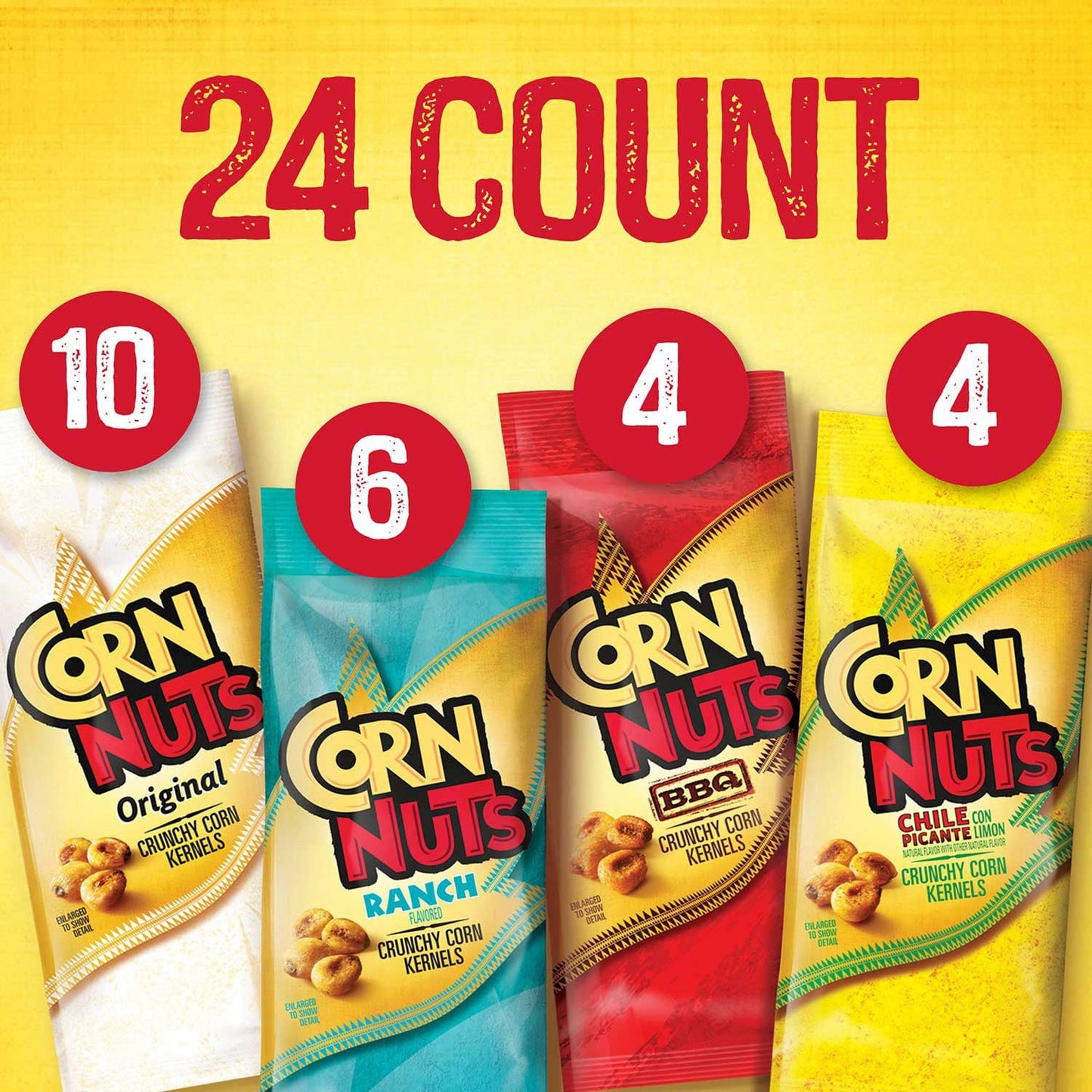 Corn Nuts Crunchy Corn Kernels Variety Pack – 24‑Count