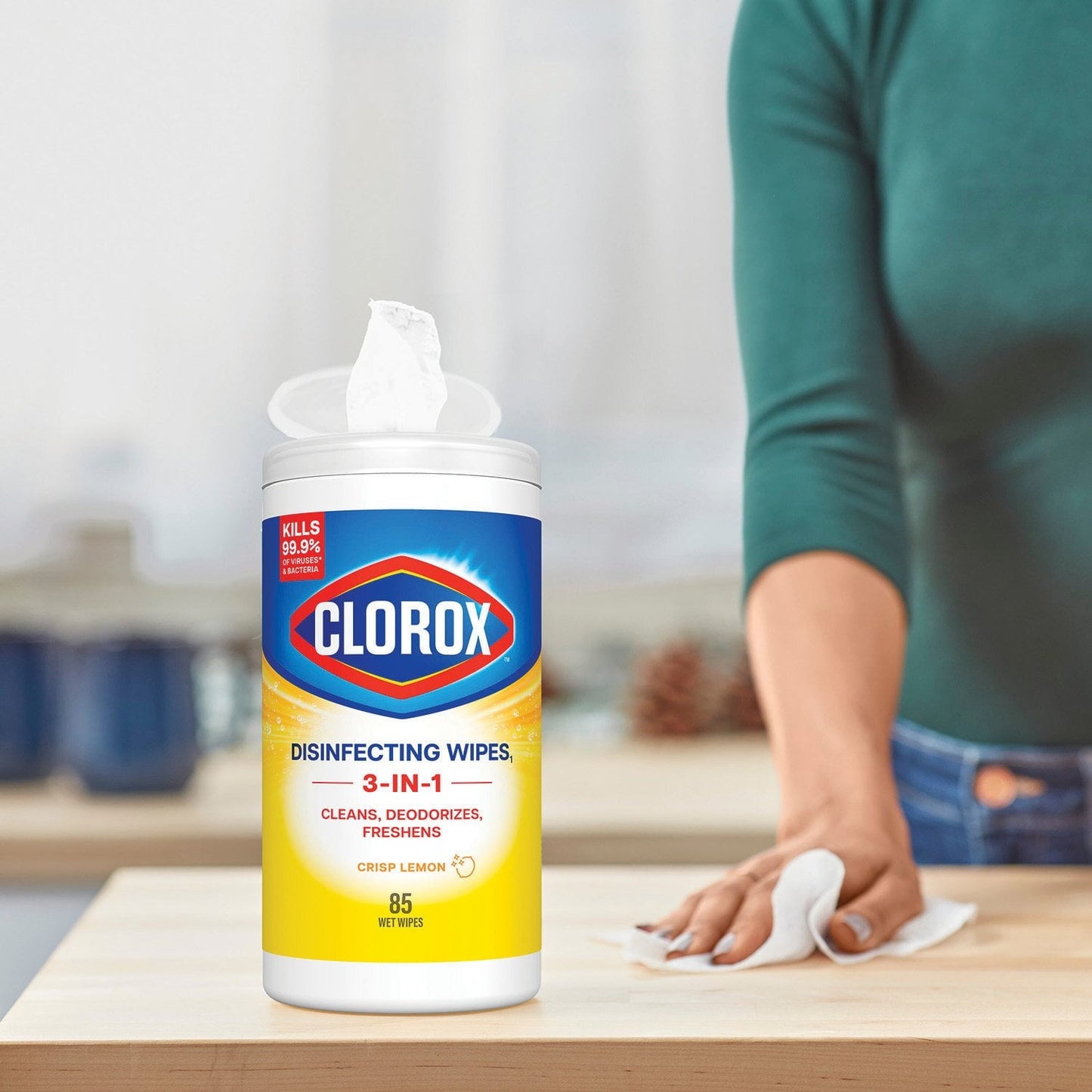 Clorox Disinfecting Cleaning Wipes – Variety Pack, 5 Canisters (425 Wipes Total)