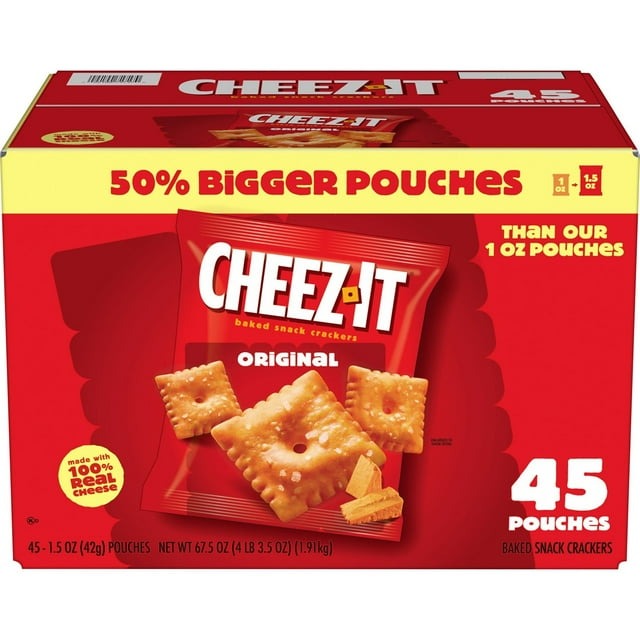 Cheez-It Original Baked Snack Crackers – Classic Cheese Crunch