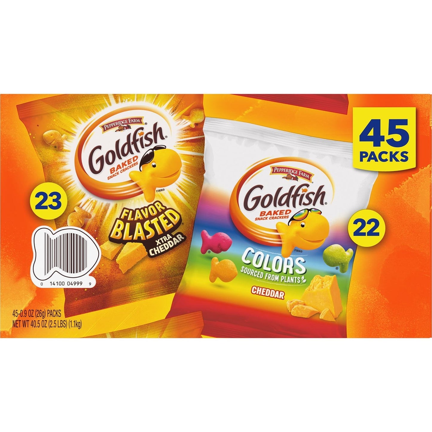 Pepperidge Farm Goldfish Flavor-Blasted Xtra Cheddar – 24 Snack Bags