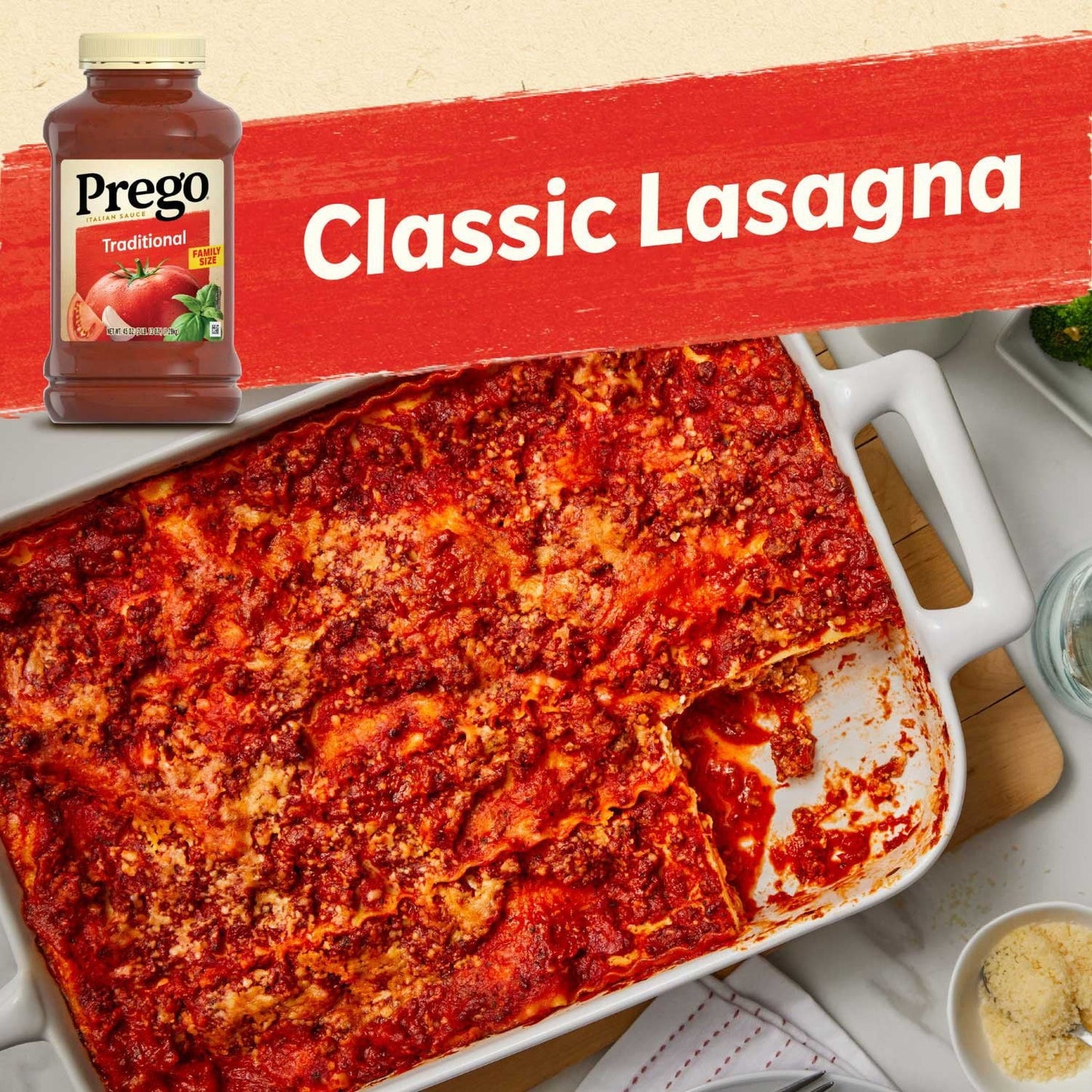 Prego Traditional Italian Pasta Sauce – 45 oz (3-Pack)