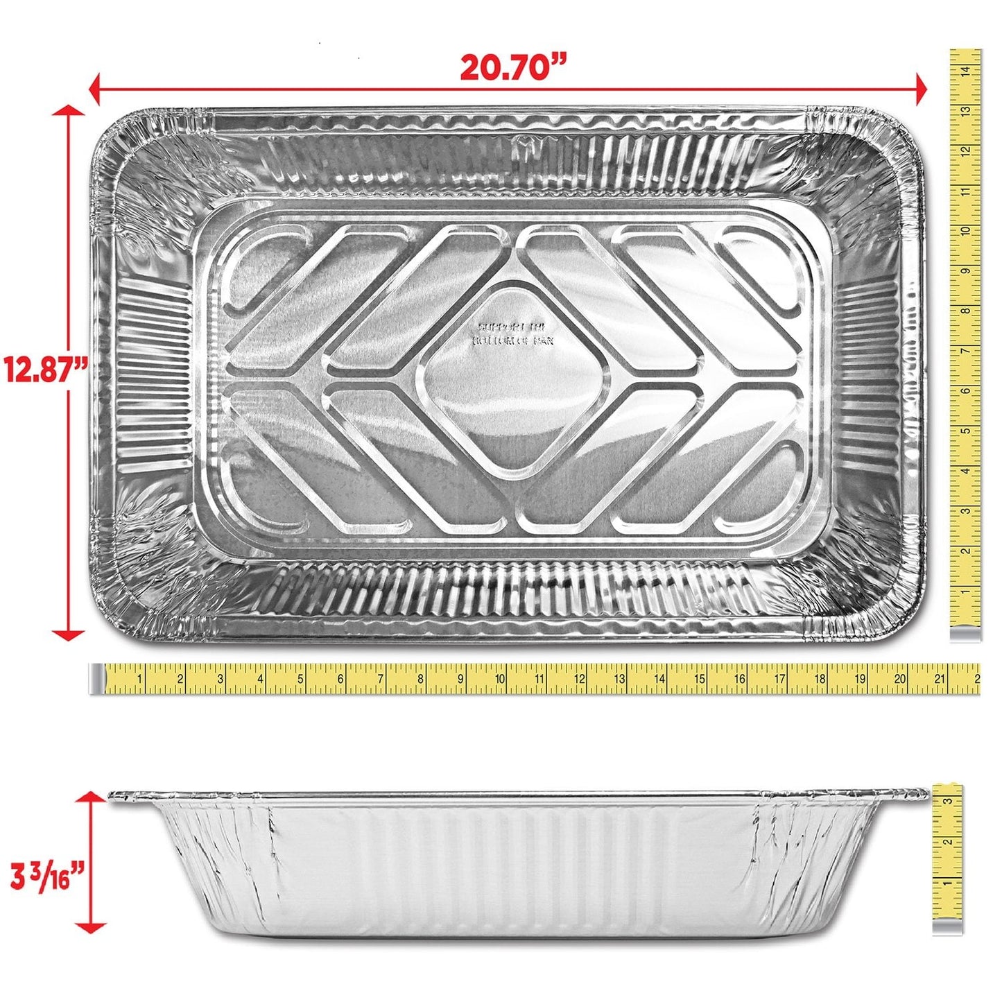 Member’s Mark Full-Size Aluminum Steam Table Pans – 18-Count