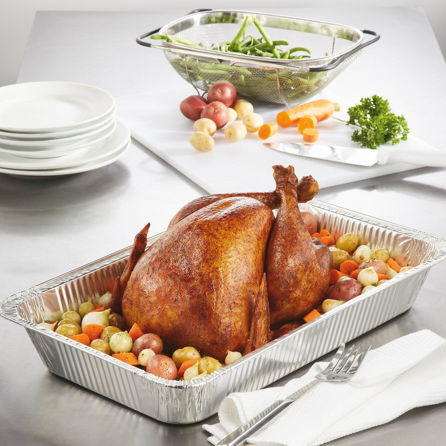 Member’s Mark Full-Size Aluminum Steam Table Pans – 18-Count