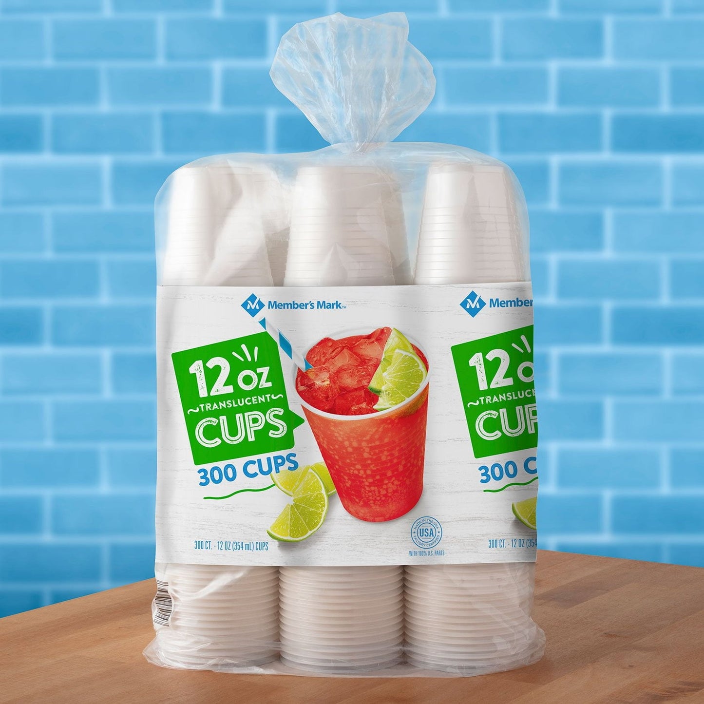 Translucent Plastic Cups – 12 oz (300-Count)