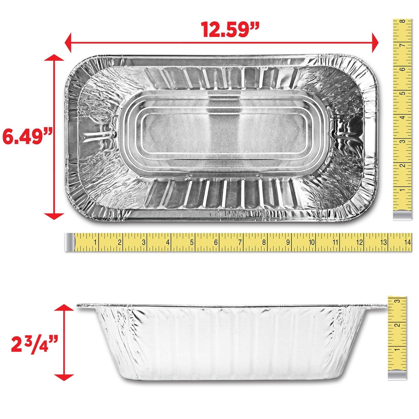 Members Mark Aluminum Steam Table Pans – 1/3 Size (30-Count)