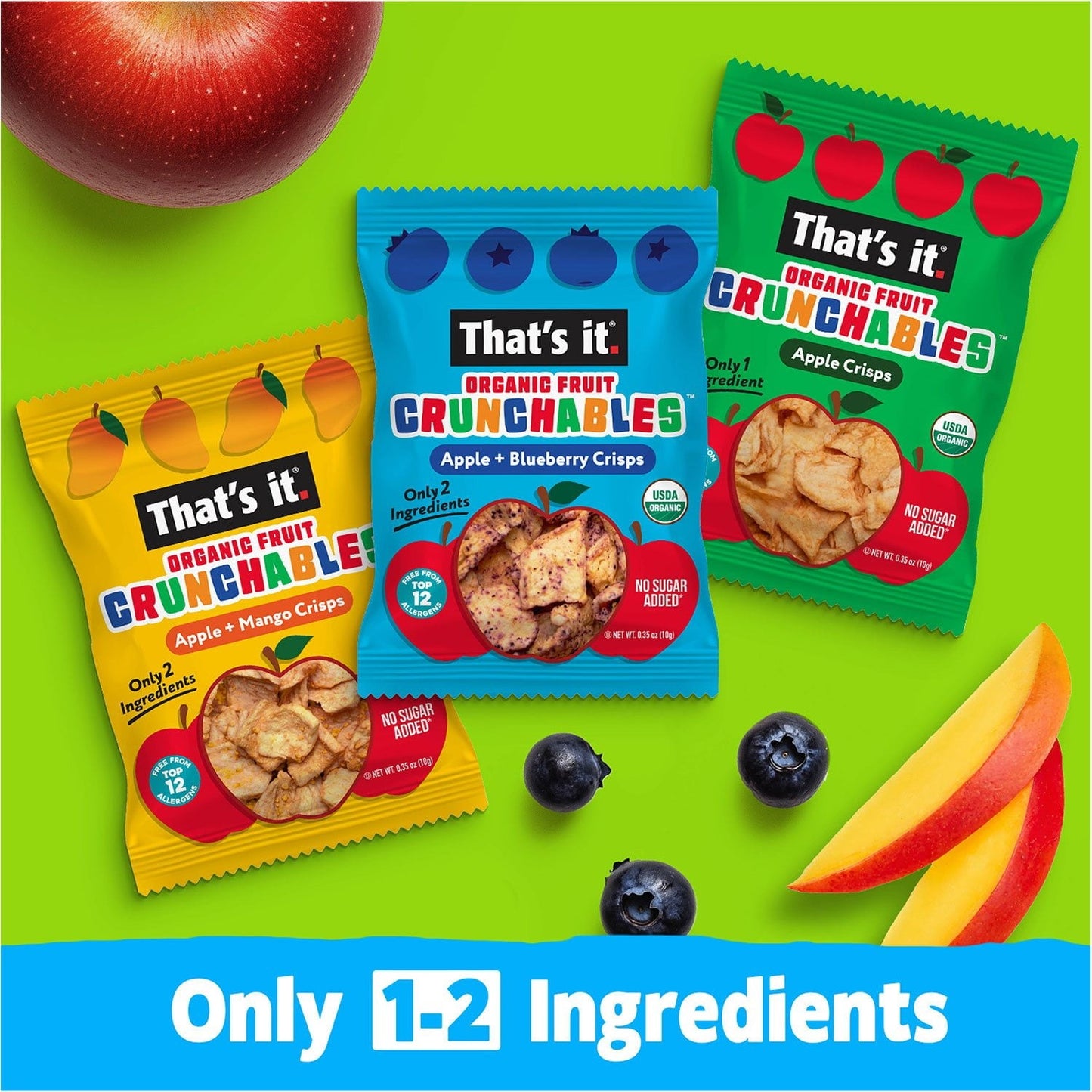 That’s It Crunchable Variety Pack – 18 Single-Serve Fruit Crisp Snacks