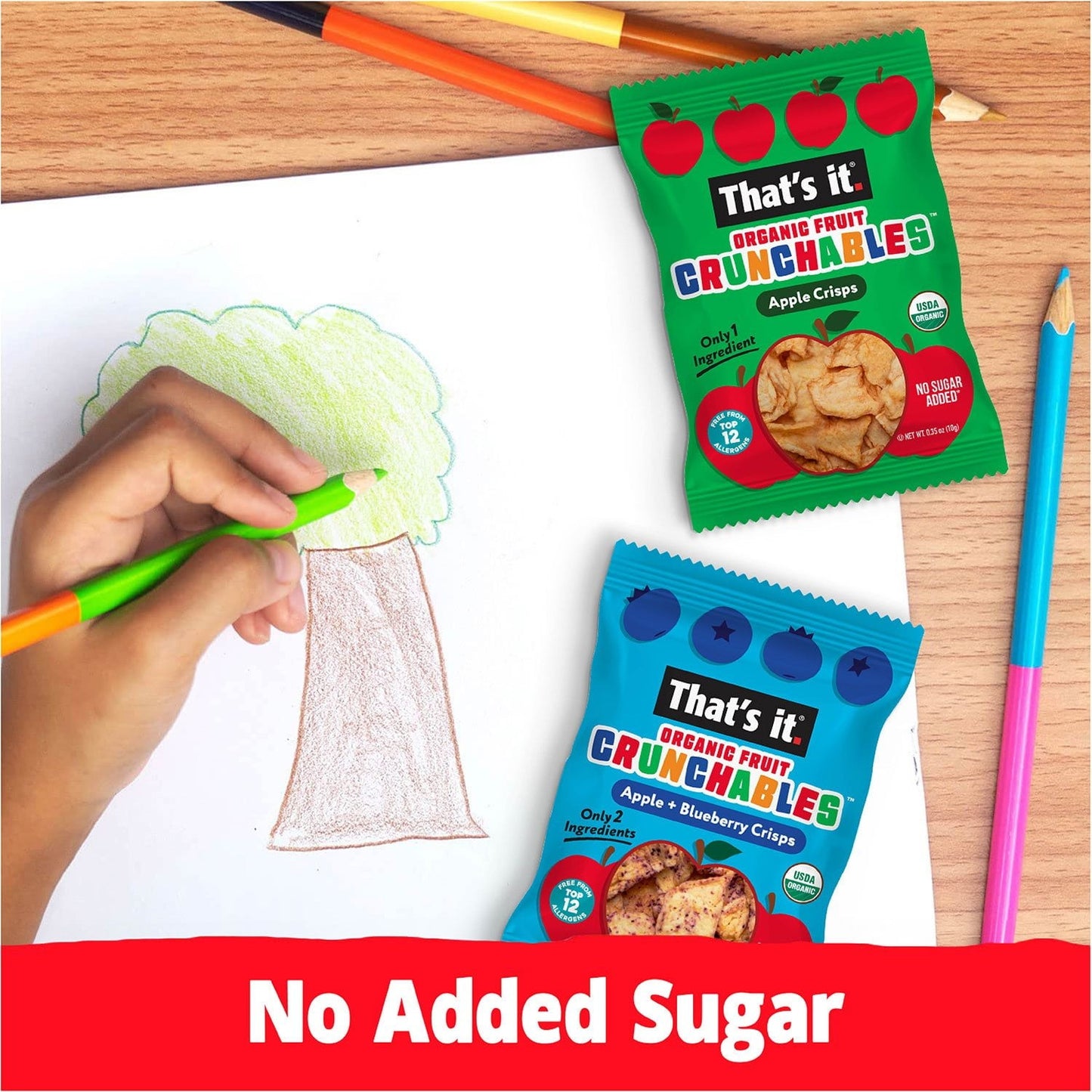 That’s It Crunchable Variety Pack – 18 Single-Serve Fruit Crisp Snacks