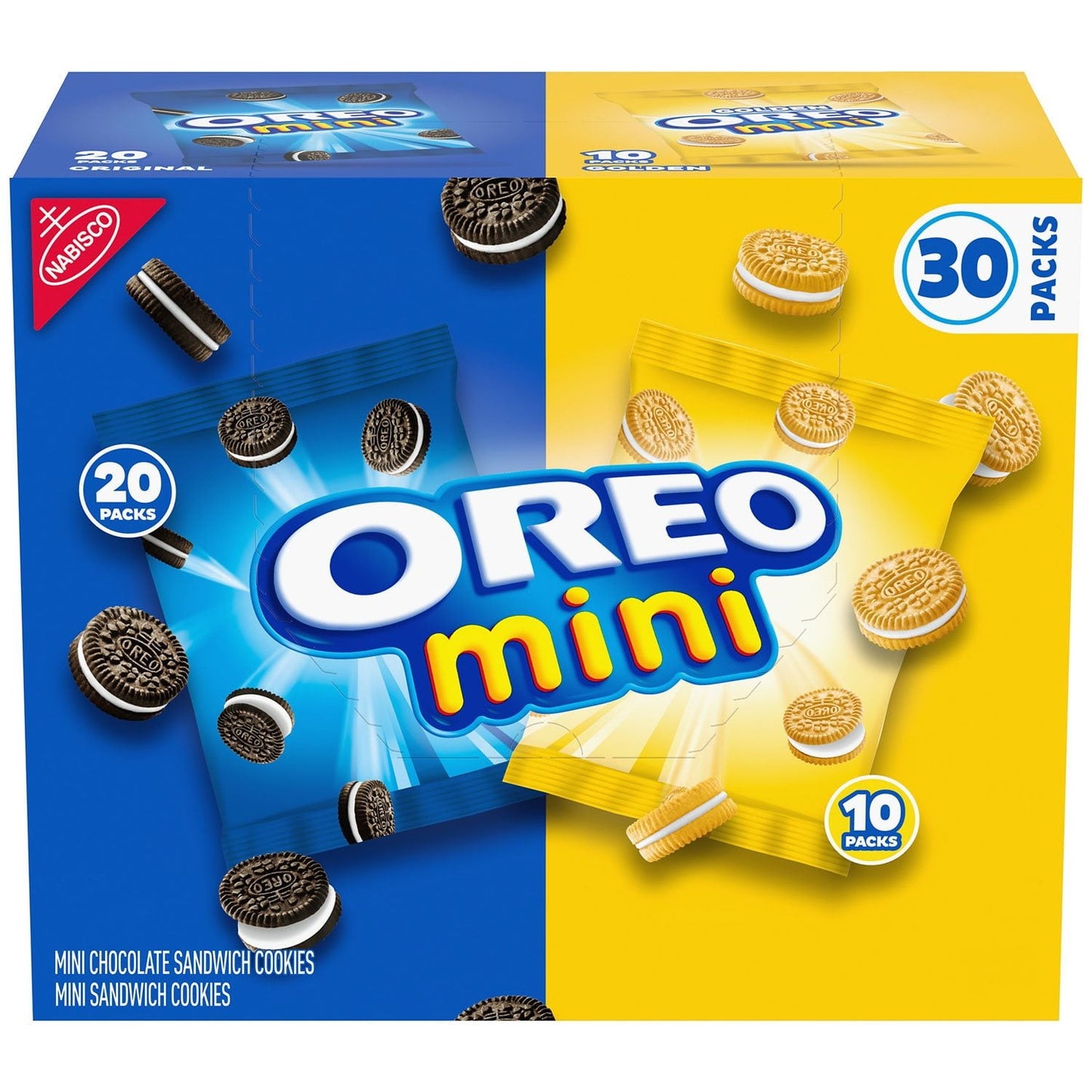 OREO Mini Mix Variety Pack – 30 Snack Packs (1.5 oz Each)