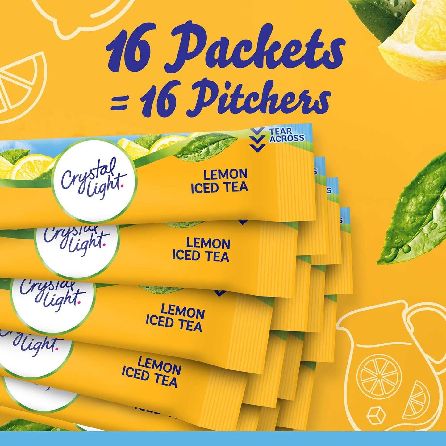 Crystal Light Lemon Iced Tea Drink Mix – 3.8 oz Powder Pack