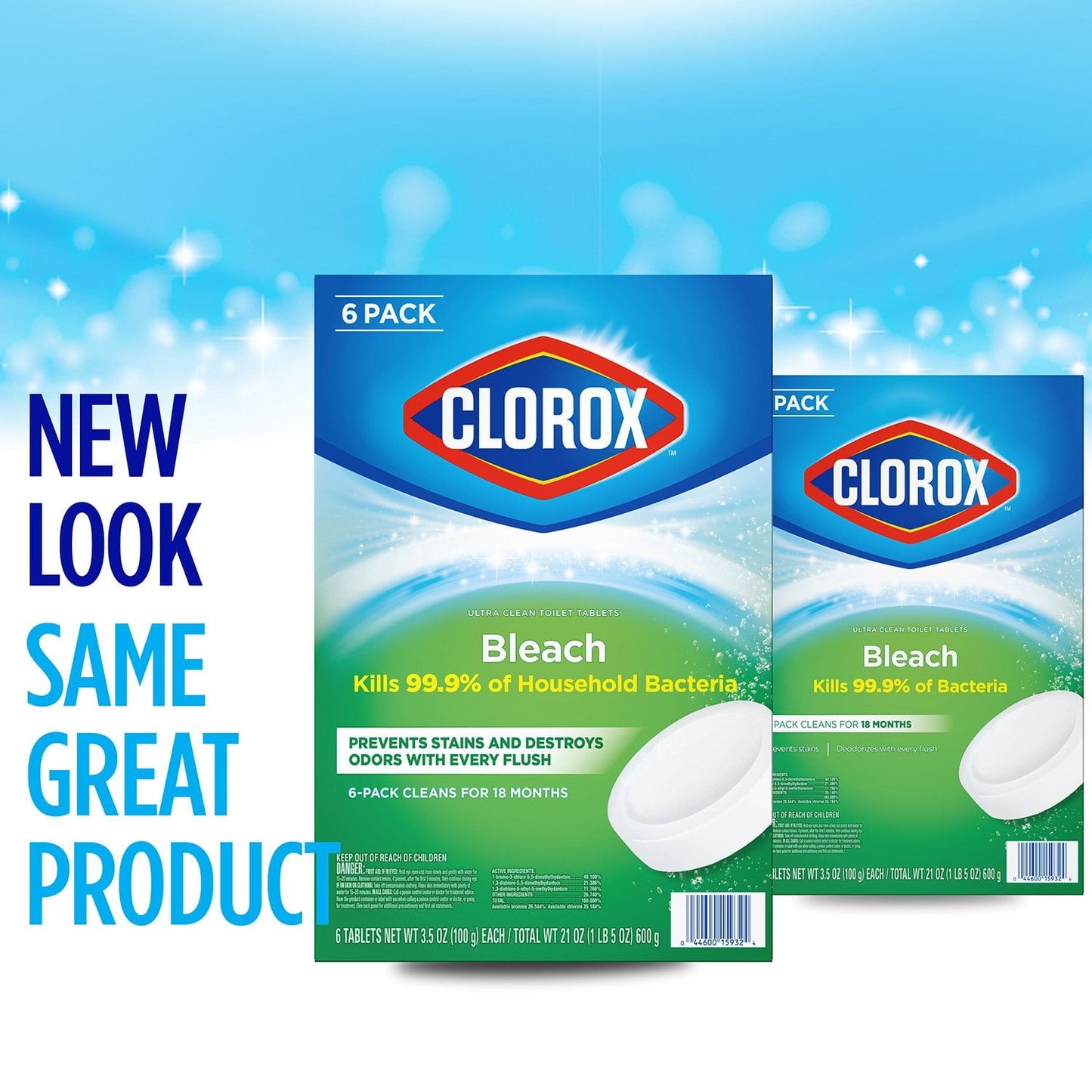 Clorox Ultra Clean Toilet Bowl Cleaner Tablets – 6 Pack (3.5 oz)