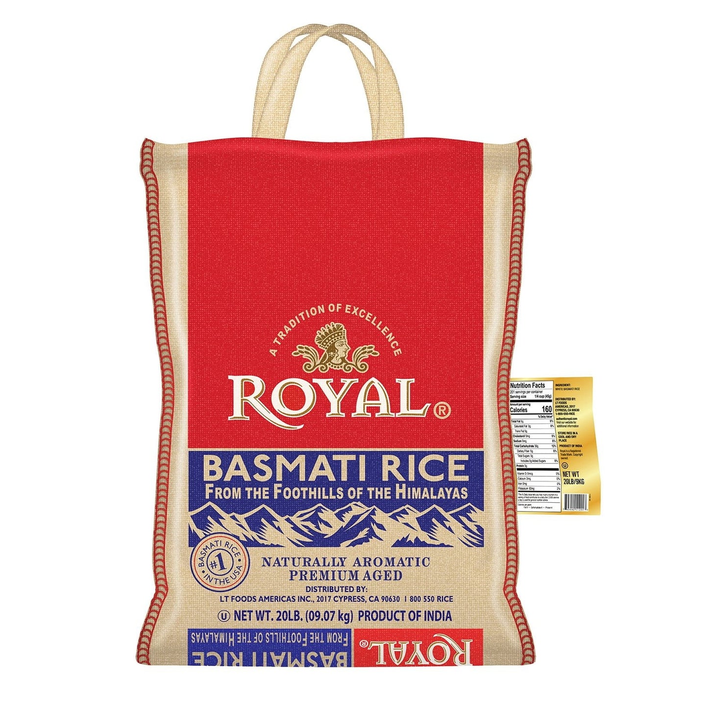 Royal Basmati Rice 20 lbs.