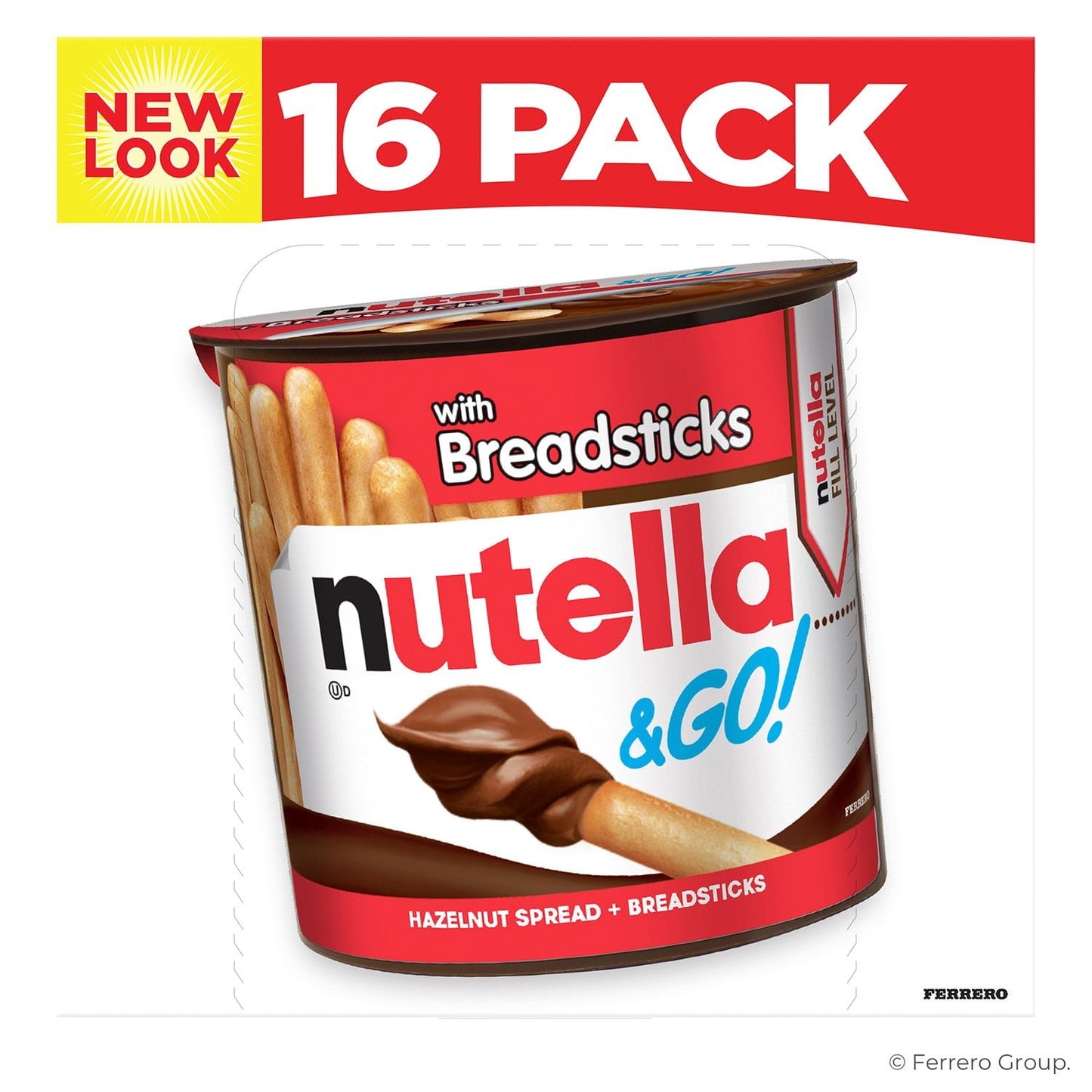 Nutella & GO! Hazelnut Spread with Breadsticks – 16-Pack