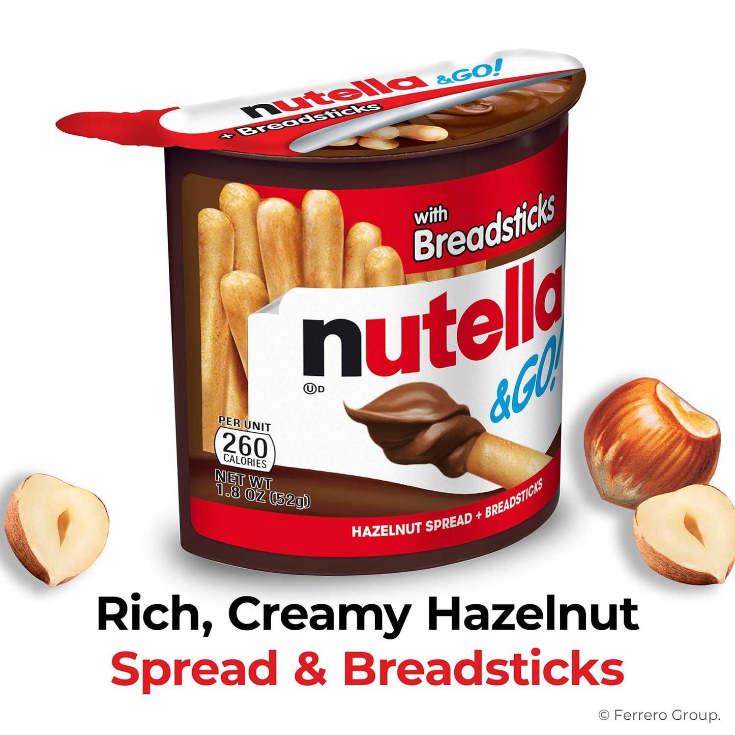 Nutella & GO! Hazelnut Spread with Breadsticks – 16-Pack