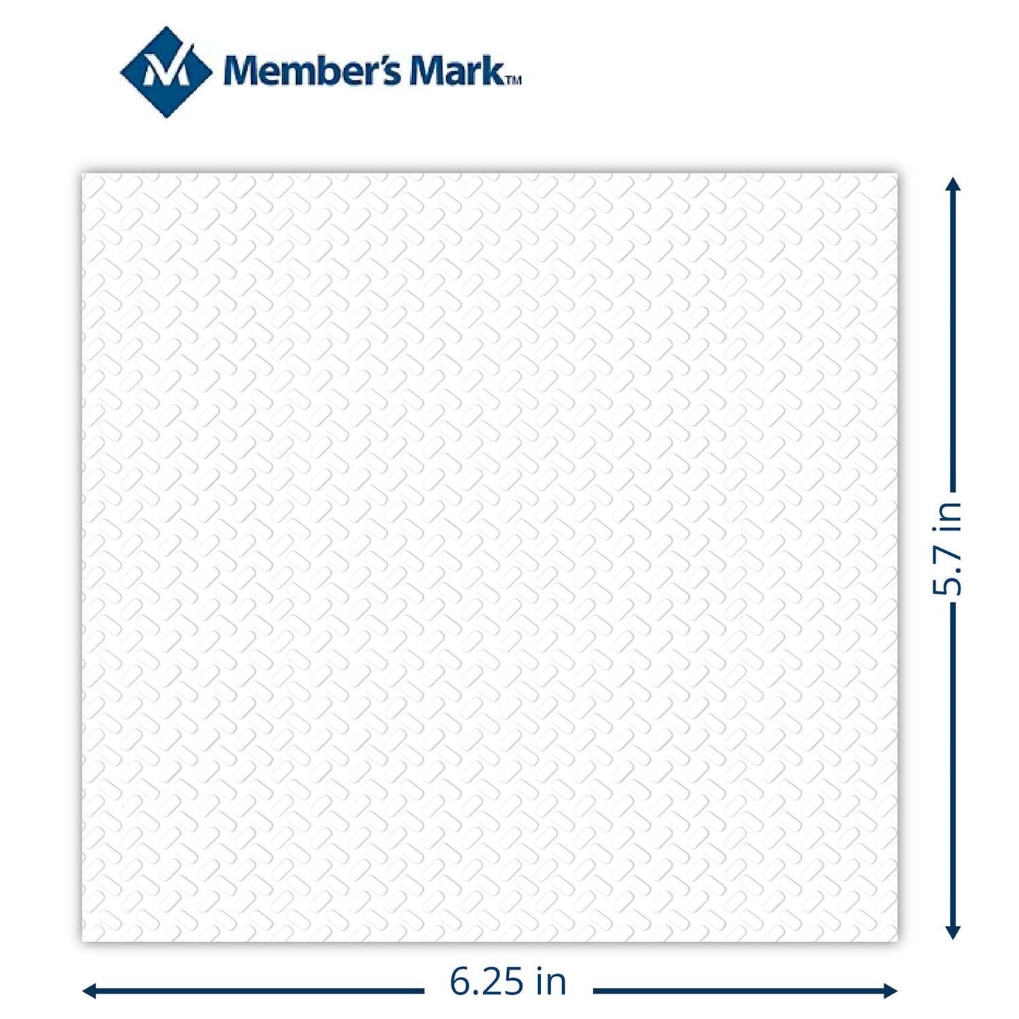 Member’s Mark 1-Ply Everyday White Napkins – 4 Pack, 300 Count per Pack (Total 1,200 Napkins)