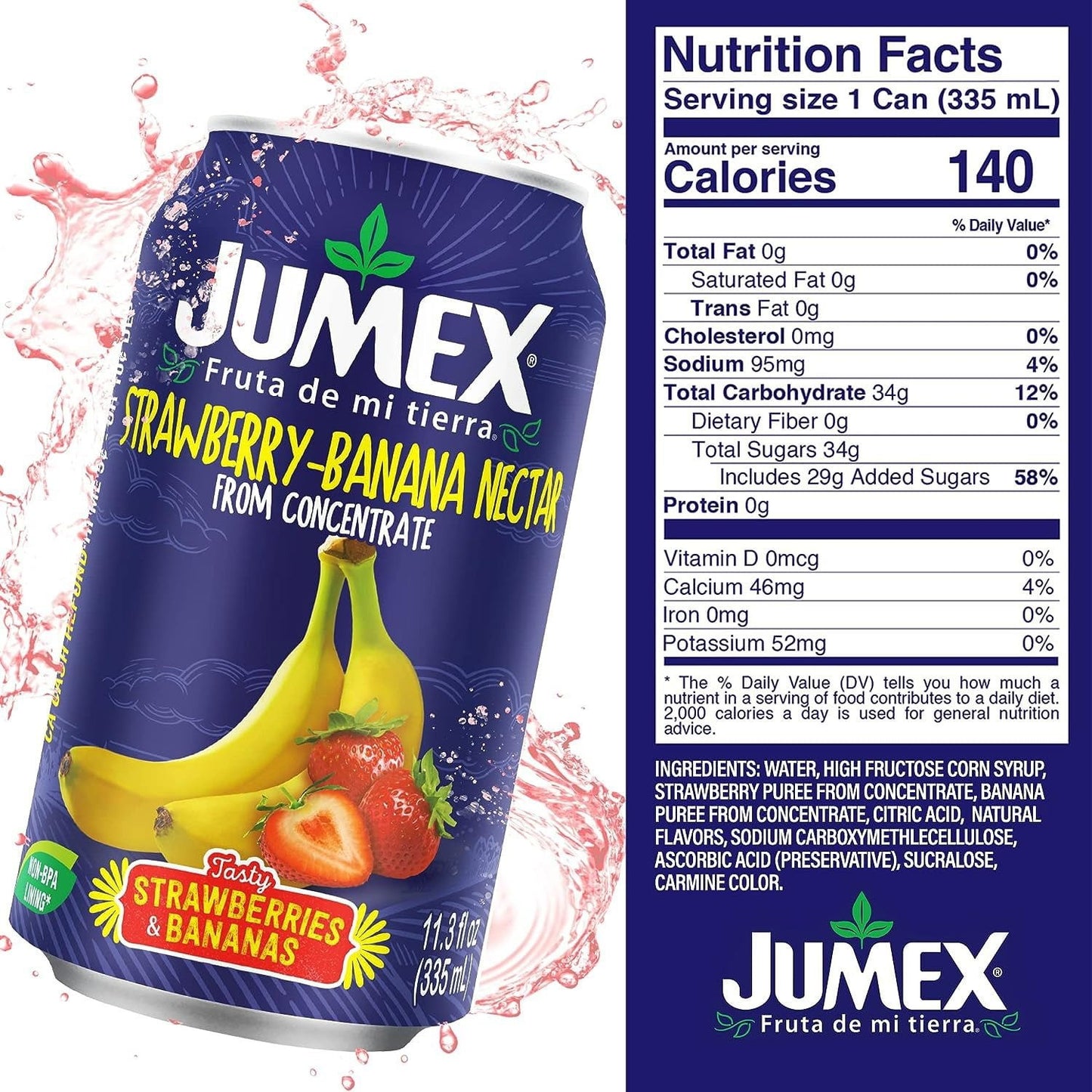 Jumex Tropical Variety Pack Juice – 24 Cans (11.3 oz each)