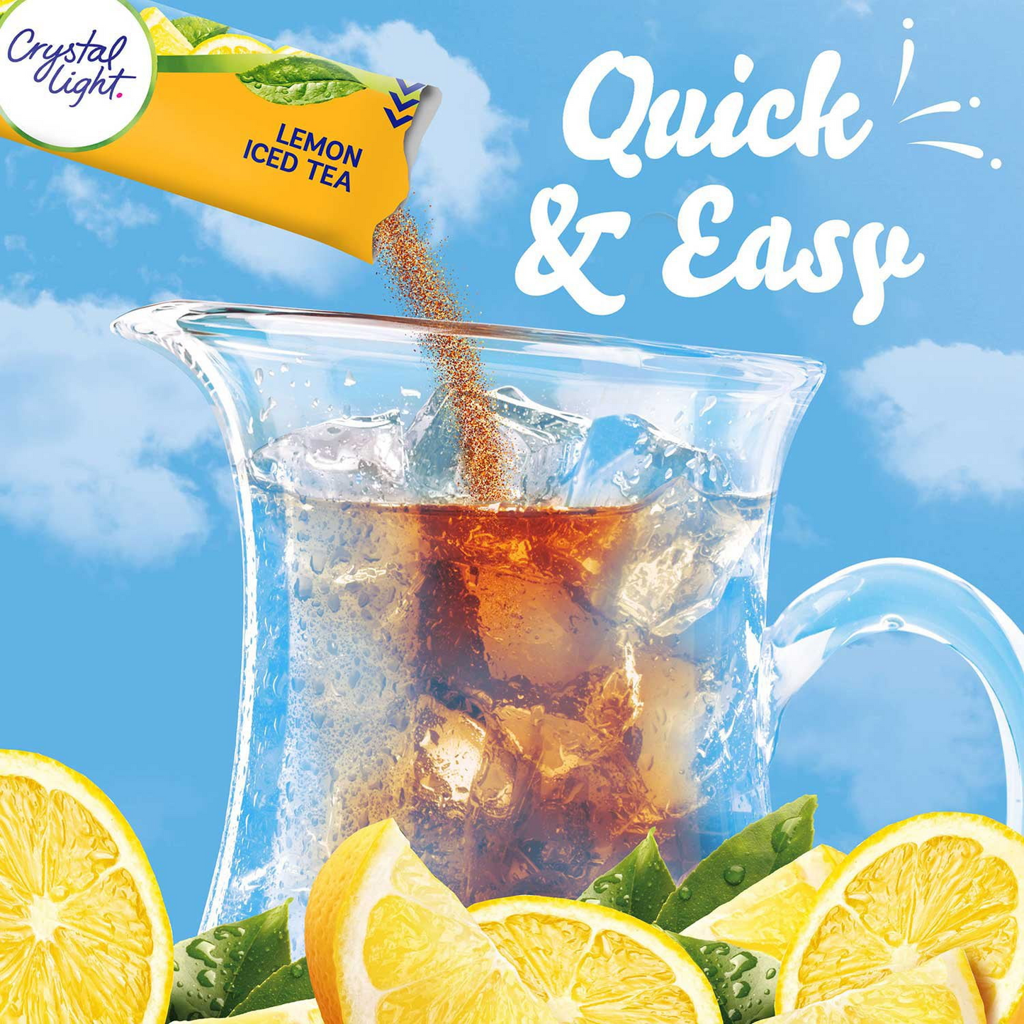 Crystal Light Lemon Iced Tea Drink Mix – 3.8 oz Powder Pack