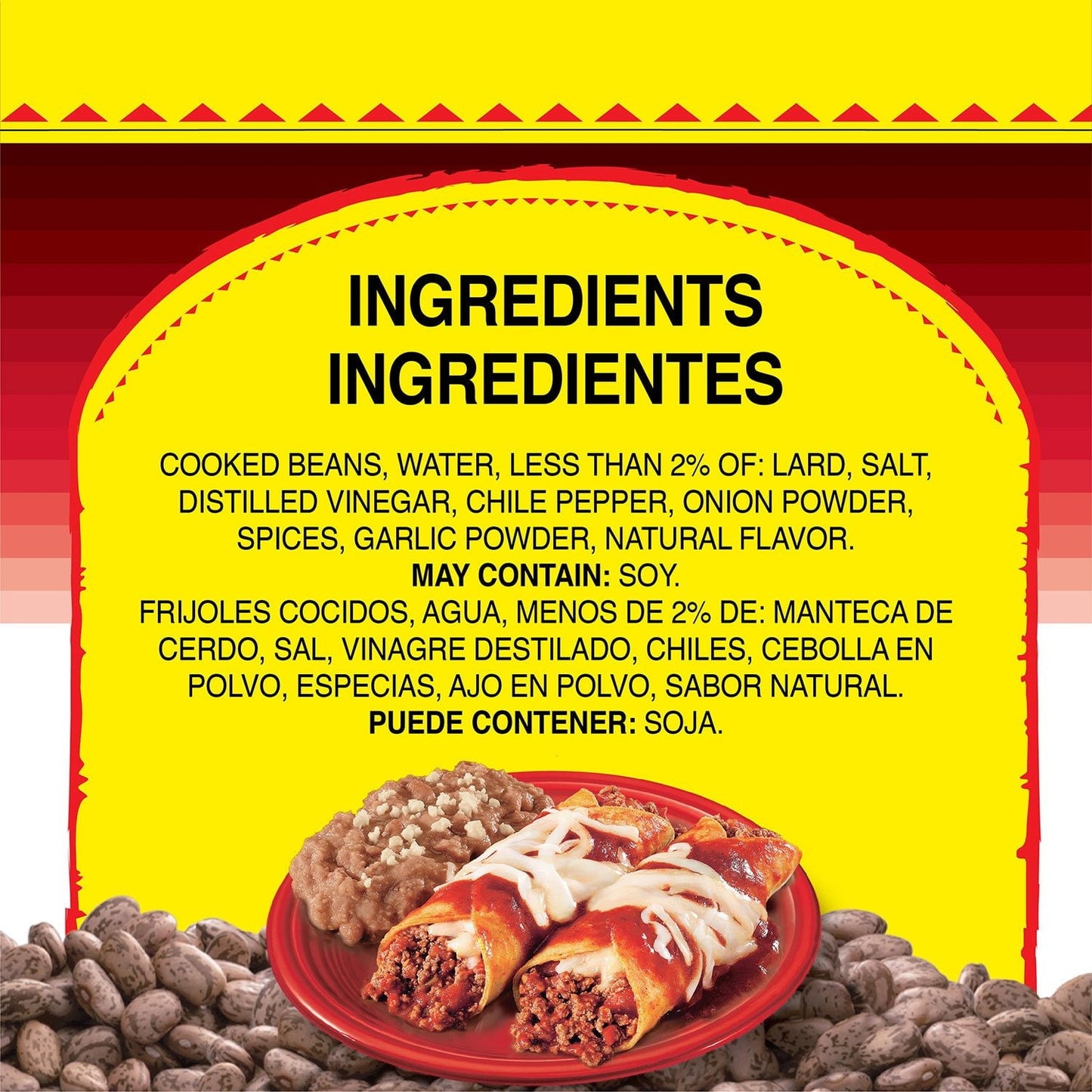 Rosarita Traditional Refried Beans, 8 pk.