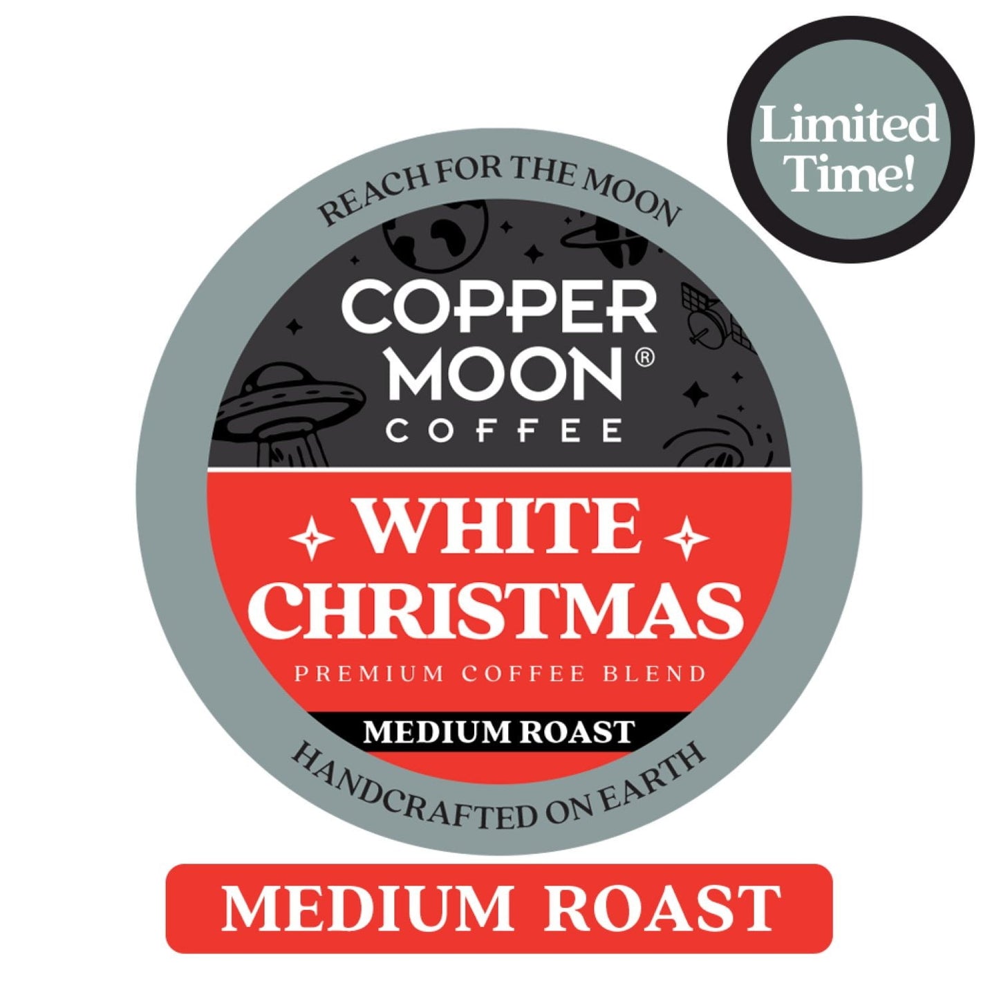 Copper Moon Coffee Medium Roast Pods, White Christmas, 36 ct.