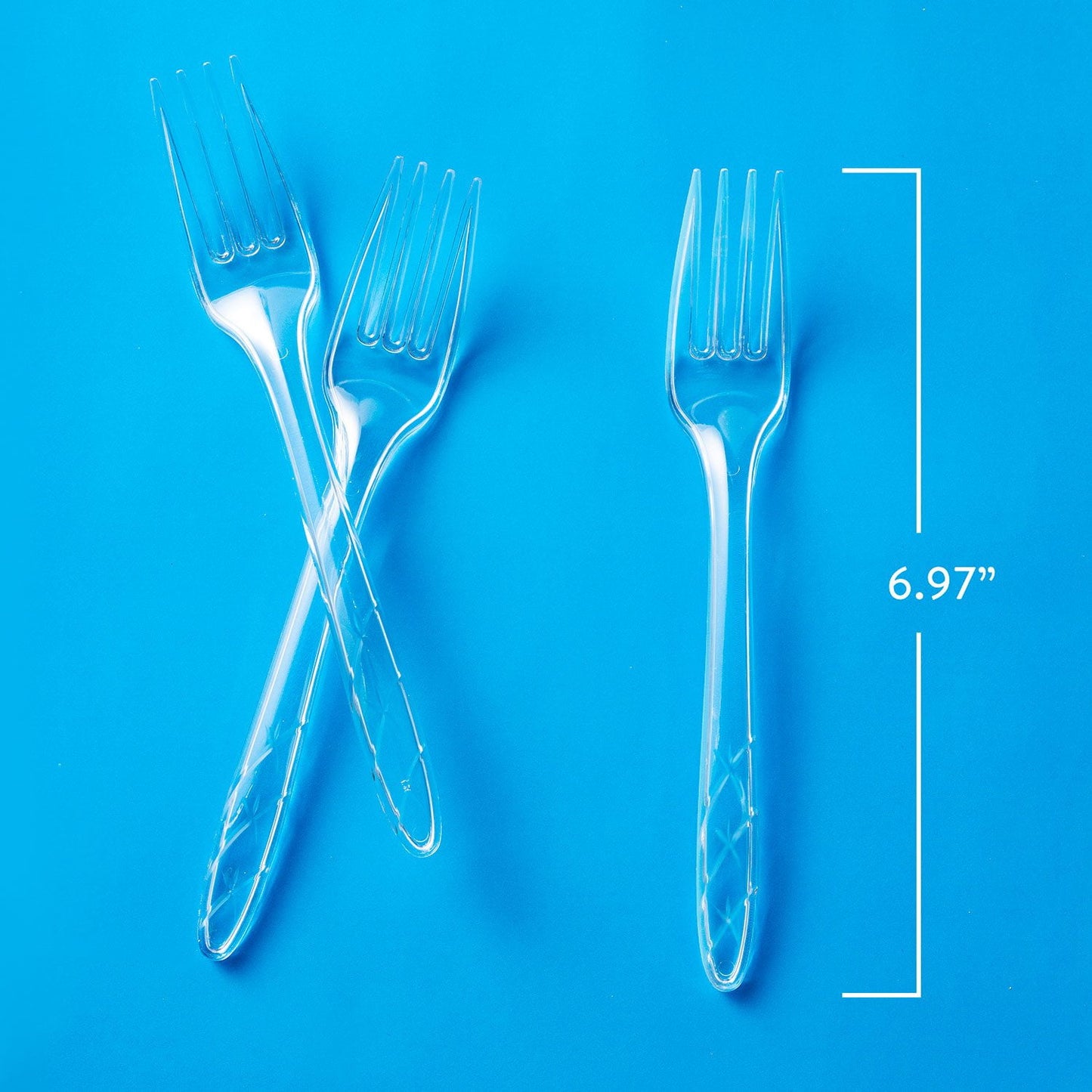 Member’s Mark Clear Plastic Forks – Heavyweight, 300-Count Pack