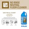 ECOLAB 1 Gal. No Rinse Neutral Floor Concentrate Cleaner – Residue-Free Formula for Tile, Vinyl, Hardwood, and Laminate (Model #7700415)