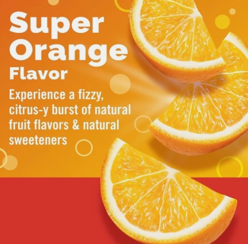 Emergen-C 1000mg Vitamin C Powder for Daily Immune Support Caffeine Free Vitamin Super Orange Flavour 30 count