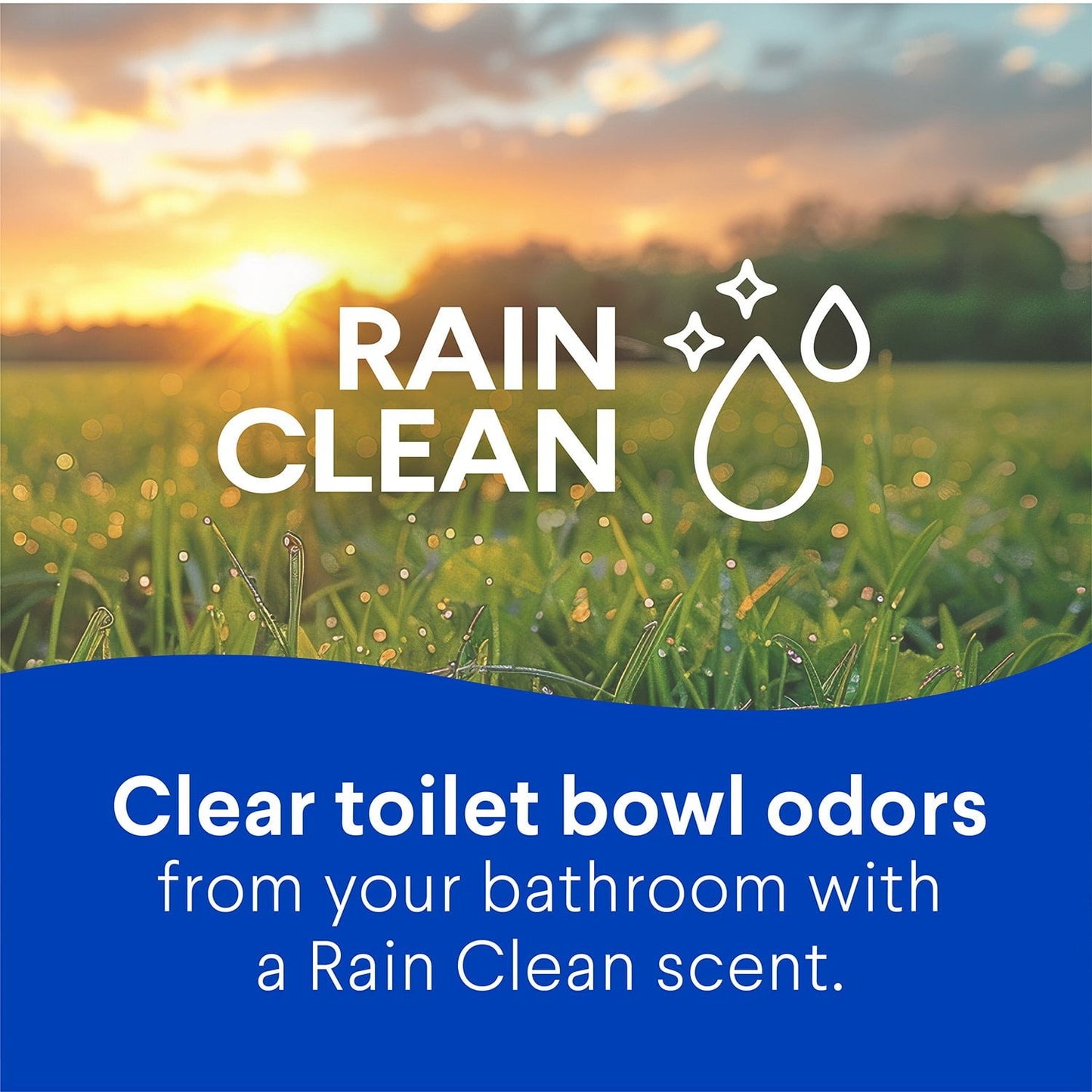 Clorox Toilet Bowl Cleaner with Bleach – Rain Clean, 6-Pack (144 fl oz)