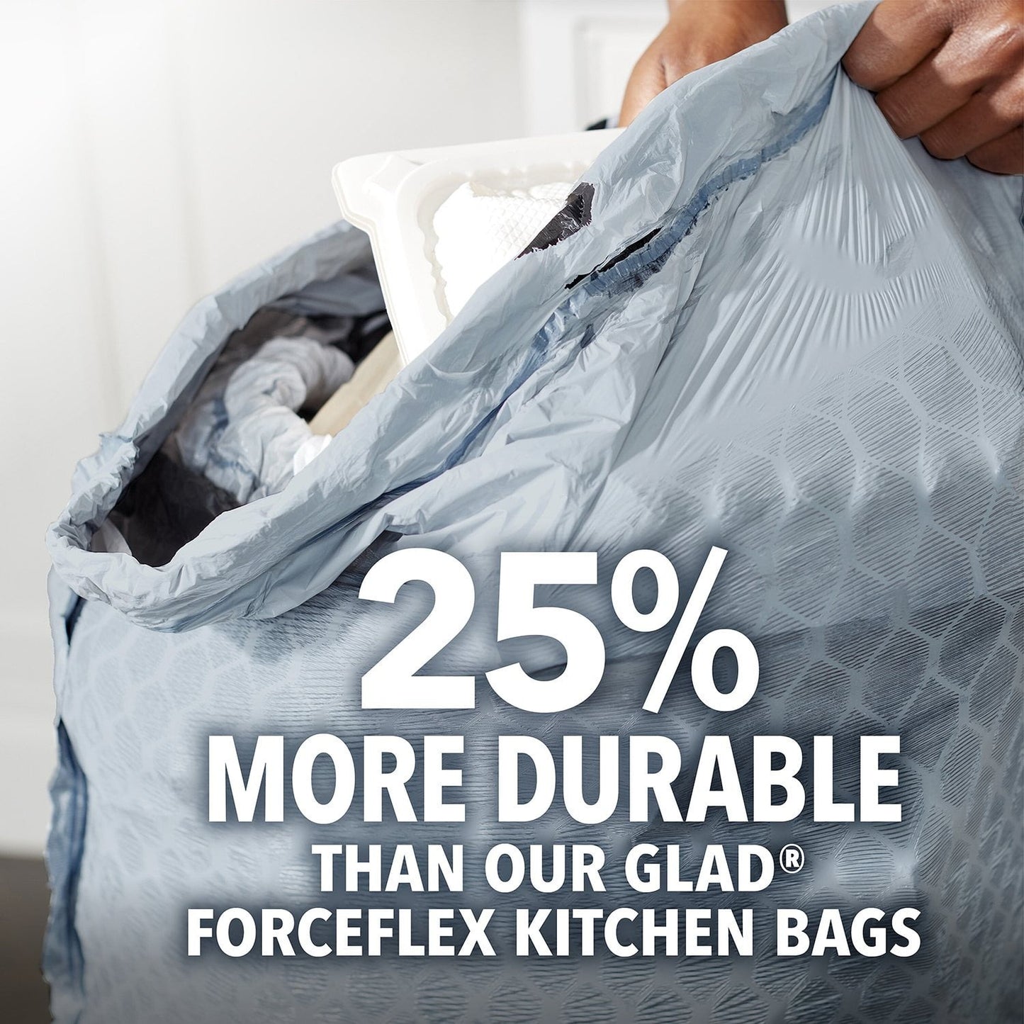 Glad ForceFlex MaxStrength with Clorox Tall Kitchen Drawstring Trash Bags, Lemon Fresh Scent, 13 Gallon, 120 ct.