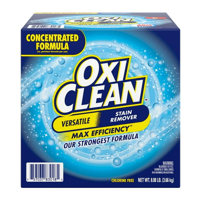 OxiClean Concentrated Max Efficiency Versatile Stain Remover Powder – 8.08 lbs