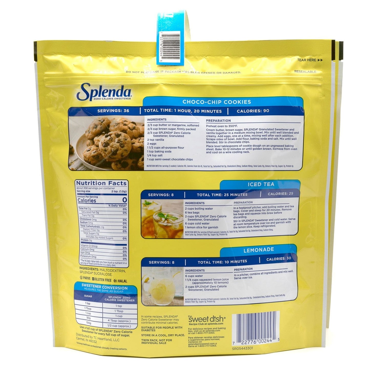 Splenda Granulated Sweetener, 12.6 oz., 2 pk.