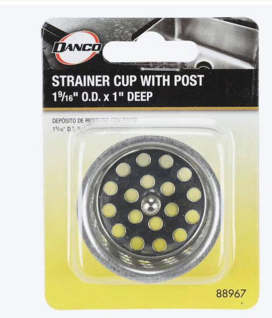 Stainless Steel Sink Strainer Basket – Chrome Finish, Anti-Clog Drain Filter