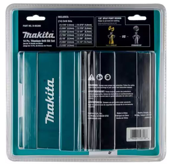Impact 1/4 In. Hex Shank Gold Titanium Drill Bit Set (14-Piece)