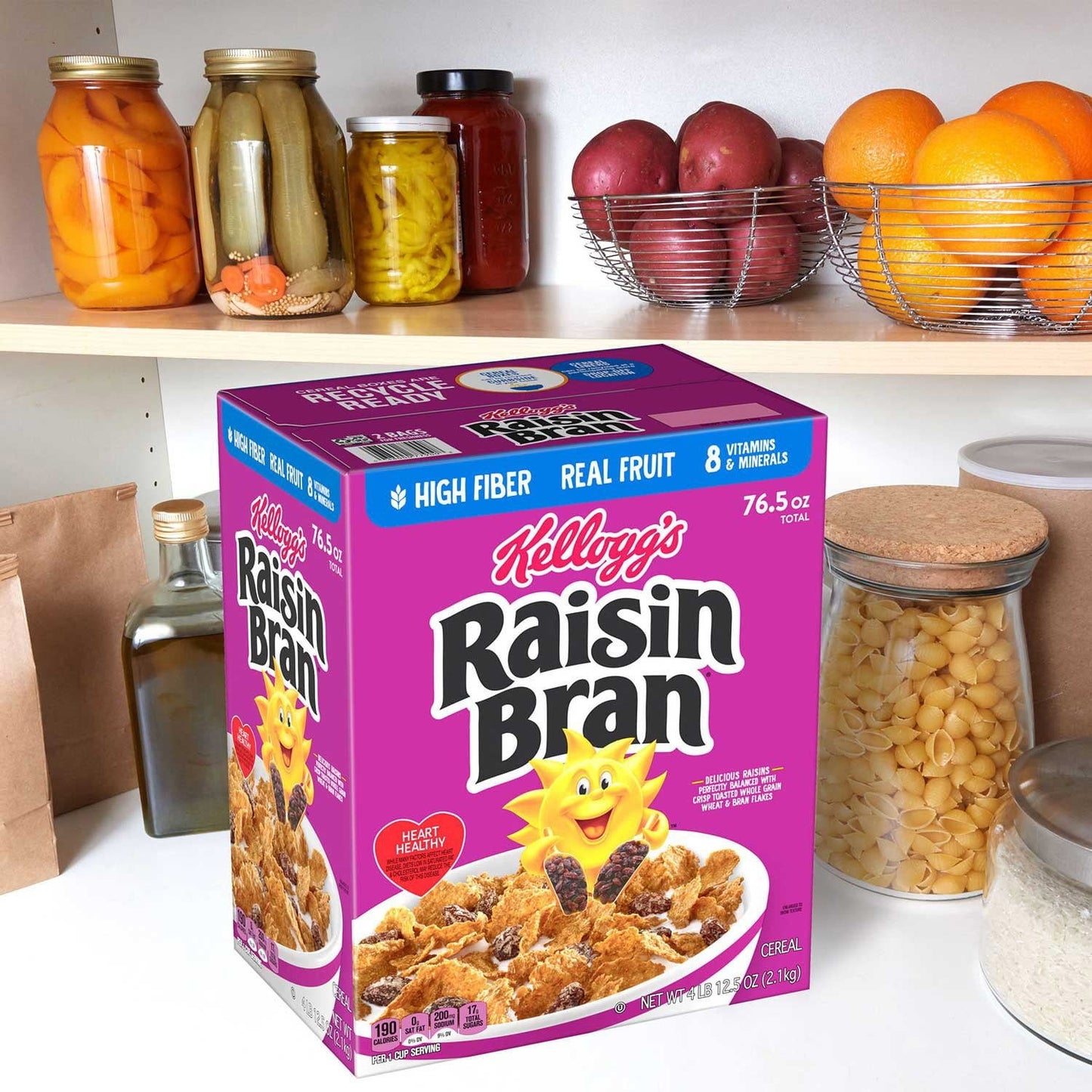 Kellogg’s Raisin Bran Breakfast Cereal – 76.5 oz
