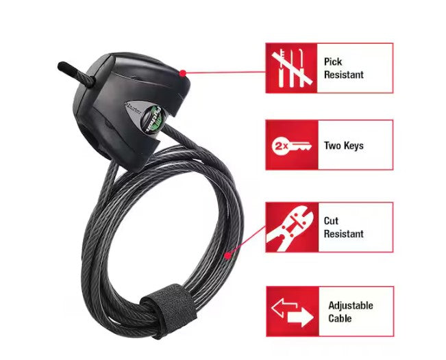 Python Cable Lock for Trail Camera Outdoor Equipment Locking Security Adjustable