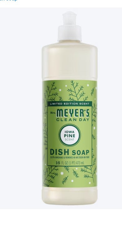 Liquid Dish Soap – Pine Scent, Grease-Cutting Formula (16 oz)
