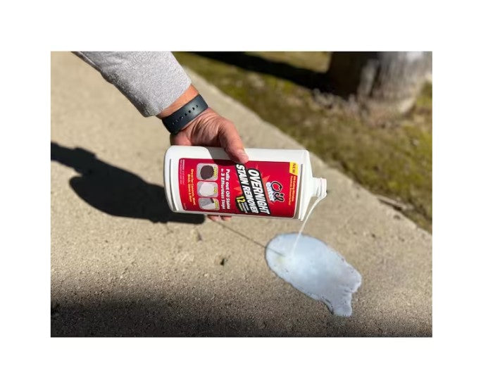 Overnight Stain Remover for Cleaning Oil Stains on Concrete, Driveway, 32 Oz