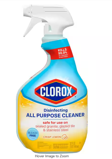 32 oz. Crisp Lemon Scent Bleach Free Disinfecting All-Purpose Cleaner Spray