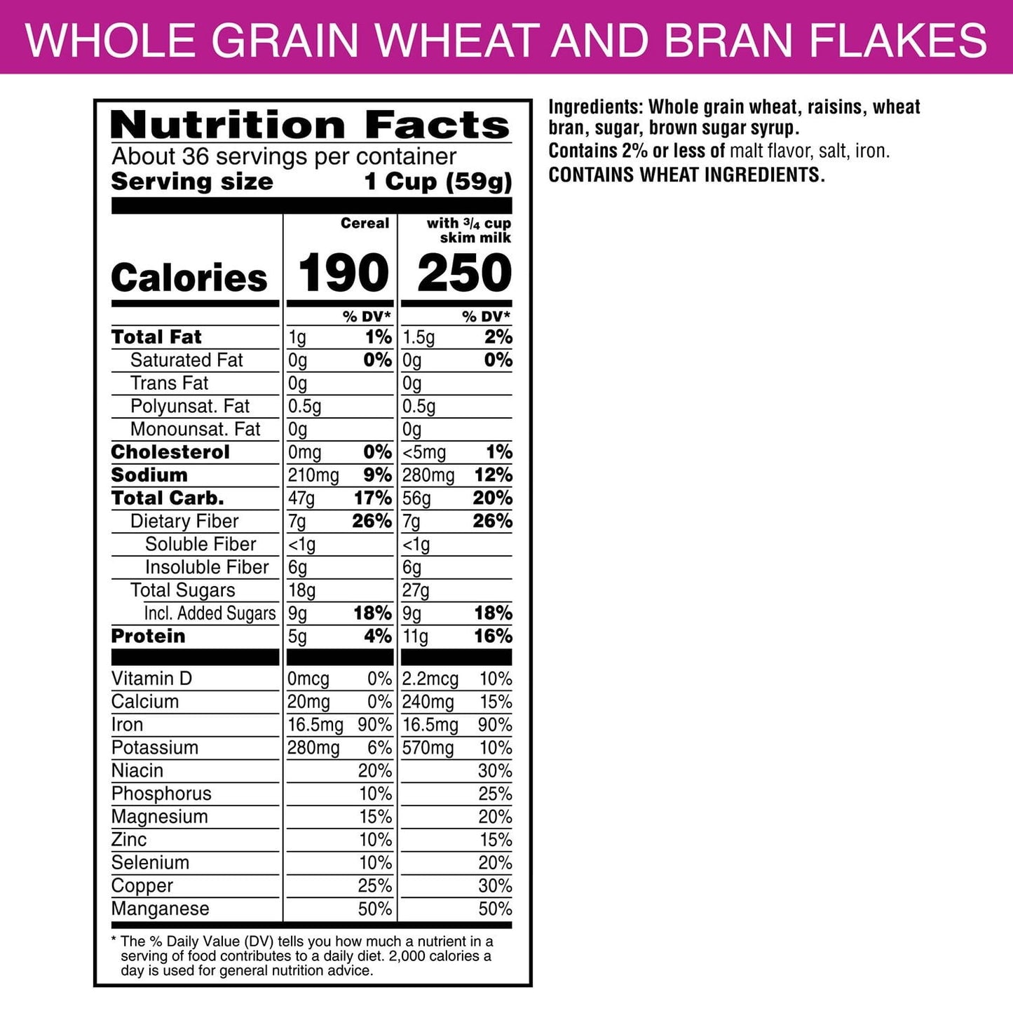 Kellogg’s Raisin Bran Breakfast Cereal – 76.5 oz