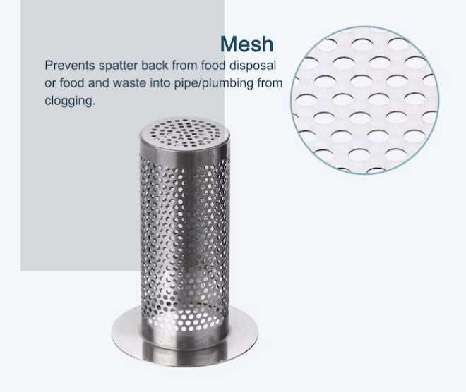 Stainless Steel Bathroom Sink Strainer – 3 Pack, Anti-Clog Drain Filter