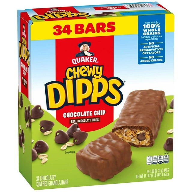 Quaker Chewy Dipps Chocolate Chip Granola Bars
