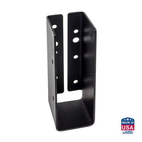Simpson Strong-Tie Outdoor Accents ZMAX Black Concealed-Flange Light Joist Hanger for 2x6 Lumber – APLH26