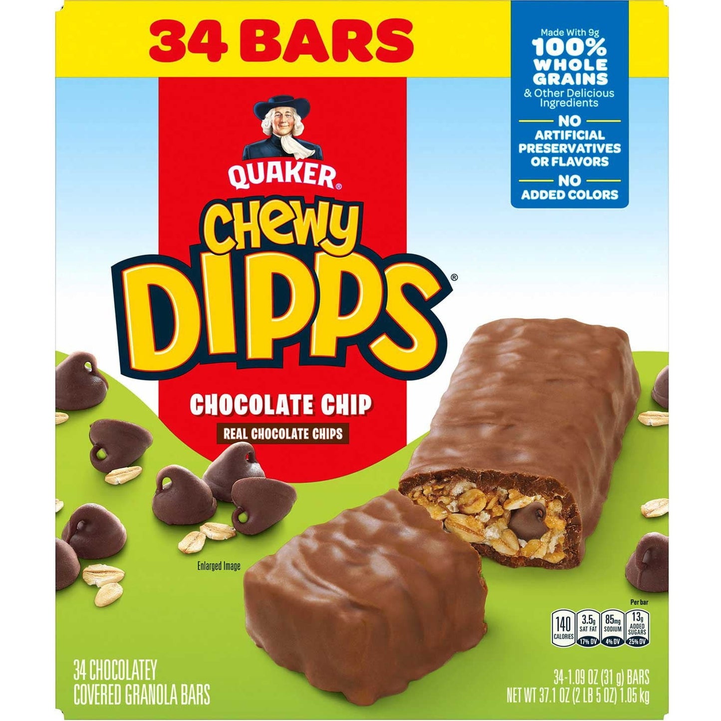 Quaker Chewy Dipps Chocolate Chip Granola Bars