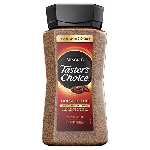 Taster's Choice Original Gourmet Instant Coffee 14 Oz, Pack of 4