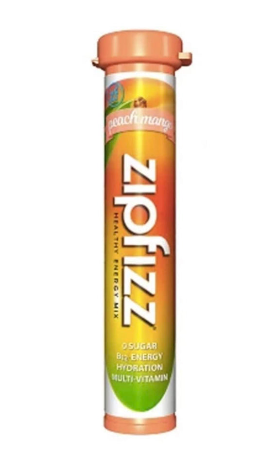 Zipfizz Energy Drink Mix, Hydration with B12 and Multi Vitamins, Peach Mango, 30 Count