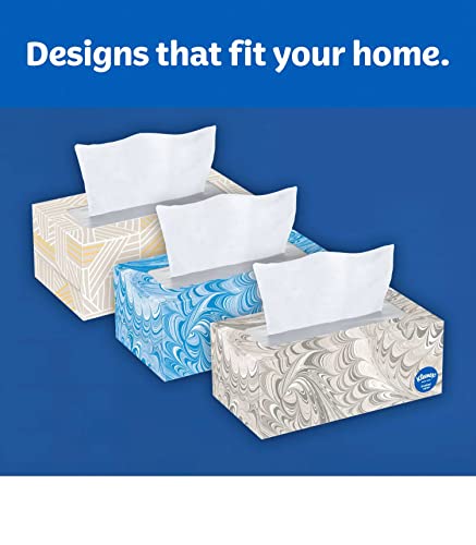 Kleenex Trusted Care 2-ply Facial Tissues, Flat Boxes (160 tissues/box, 12 boxes)