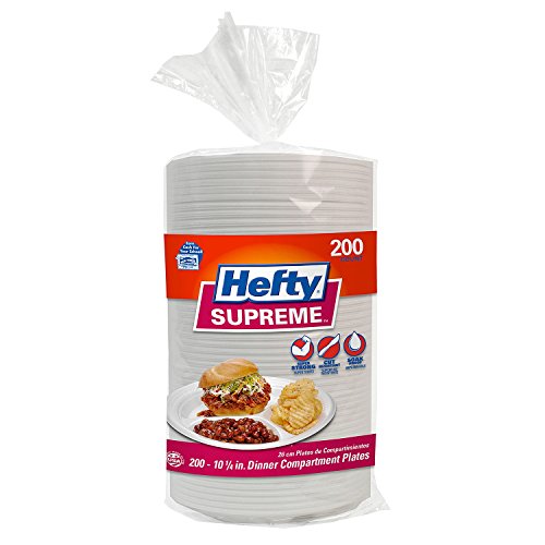 Hefty Supreme 3-Section Foam Plate (200 ct.)