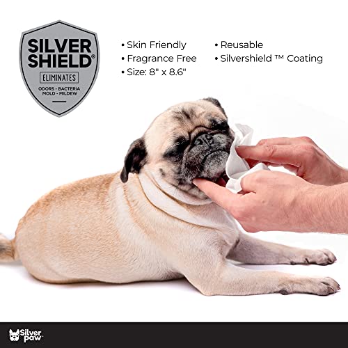 Silver Paw Expandable Pet Wipes, Toilet Paper Tablets for Dogs, Compressed Towels, Coin Tissue, Reusable & Fragrance Free, 720 per Pack, Includes 2 Carry Cases